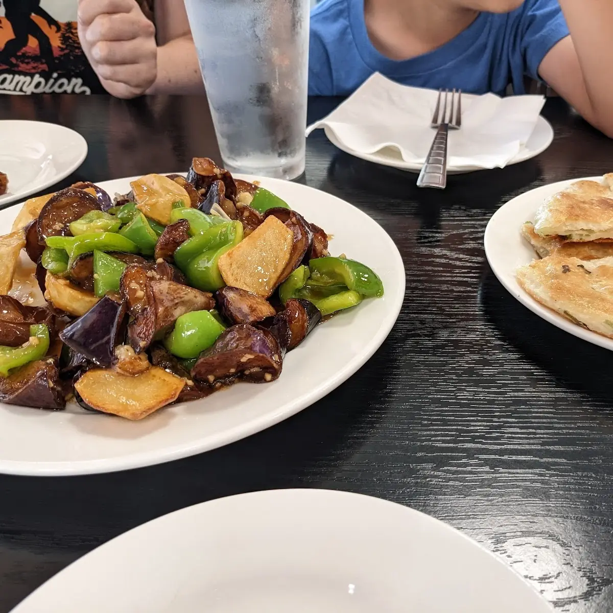 Di San Xian and Scallion Pancake