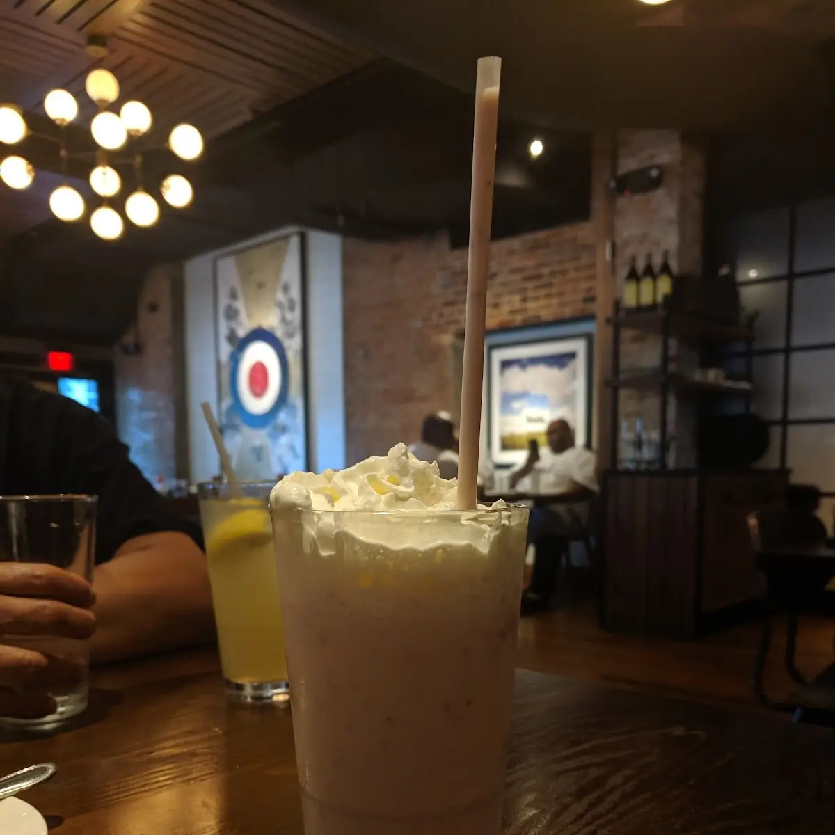 Chocolate Milkshake with Whipped Cream Topping
