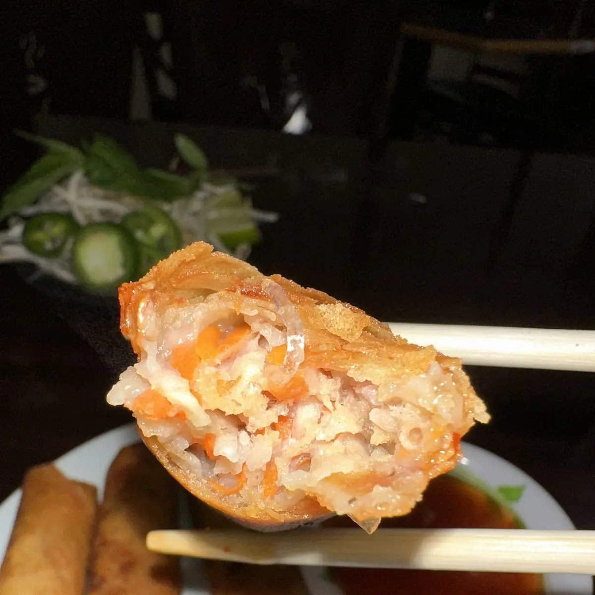 Beef or Shrimp and Egg Roll