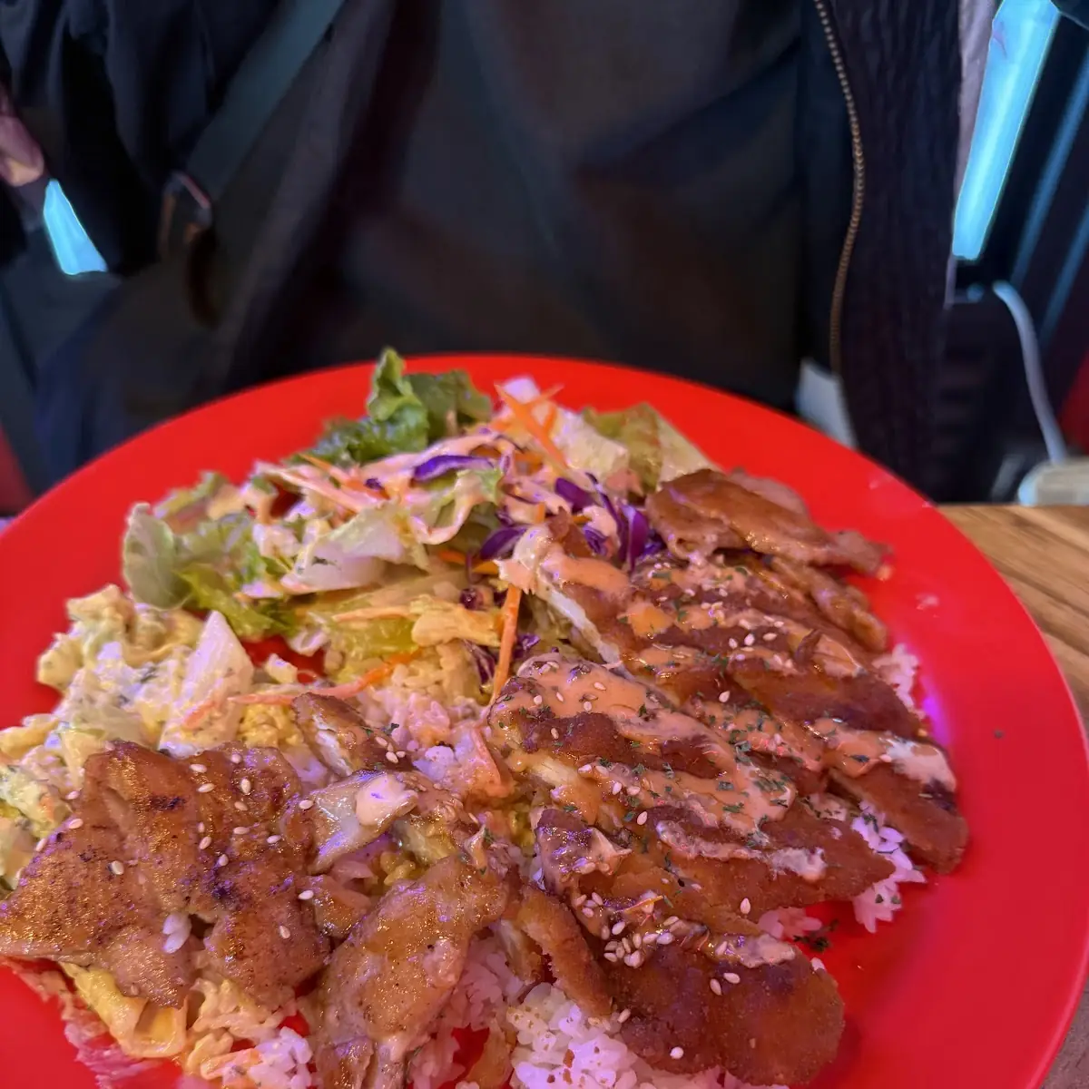 Crispy Cutlet Rice Pasta Salad