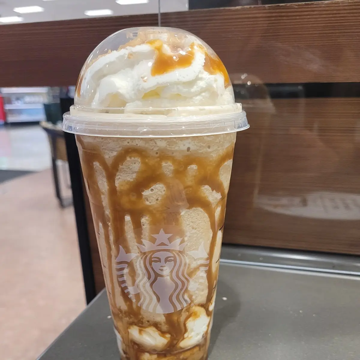 White Chocolate Mocha with Caramel Drizzle