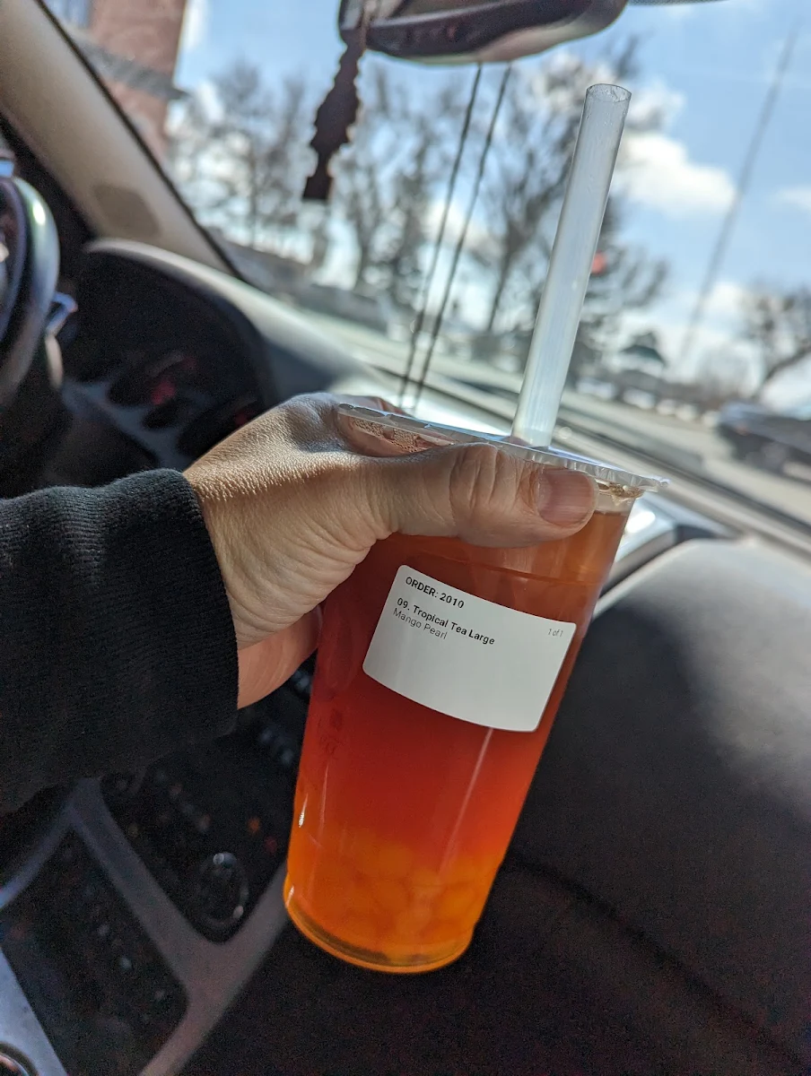 Mango Tropical Tea with Mango Pearls, North Star Pho