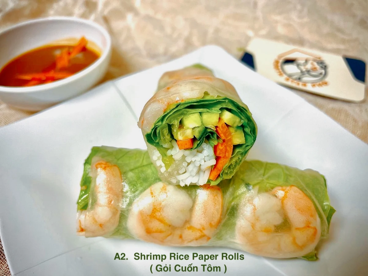 Shrimp Rice Paper Rolls Gỏi Cuốn Tôm, North Star Pho