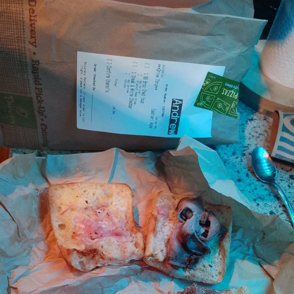 Steak & White Cheddar Panini - Whole Panini