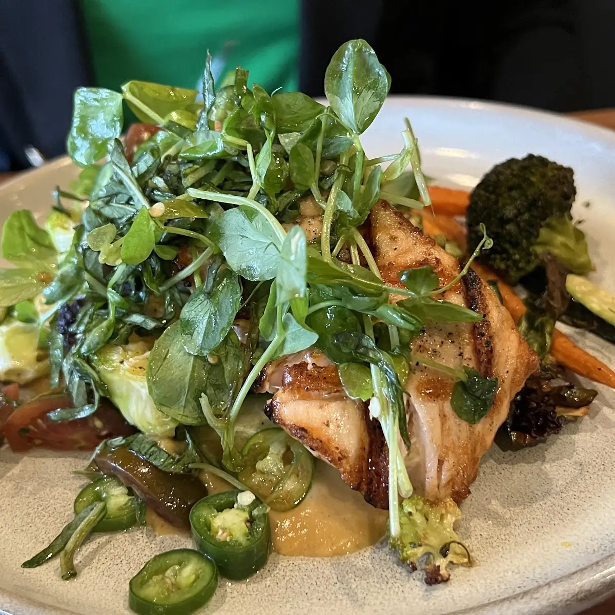 Grilled Salmon with Vegetables