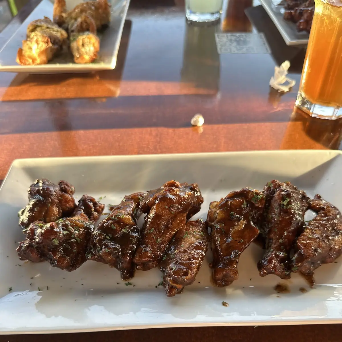 Chicken Wings w Steak Fries
