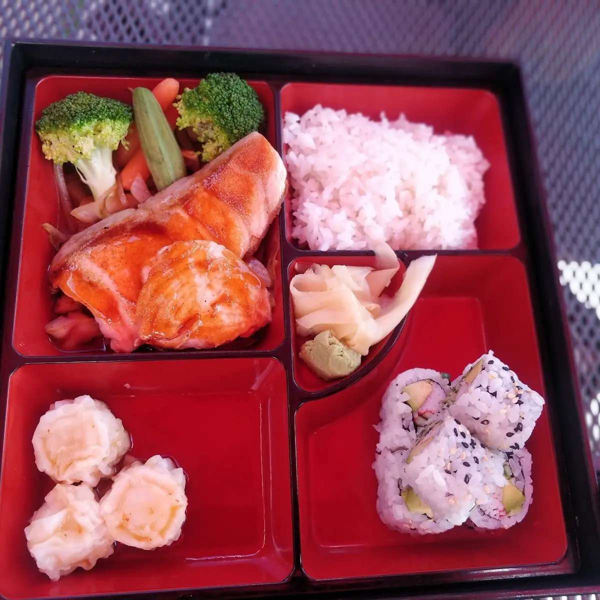 Salmon Teriyaki Bento Box