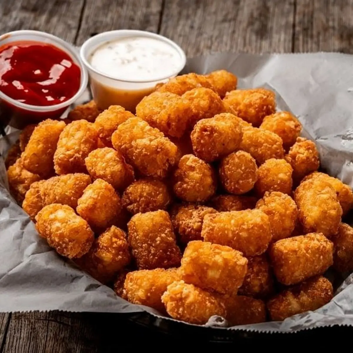 Golden Fried Tater Tots
