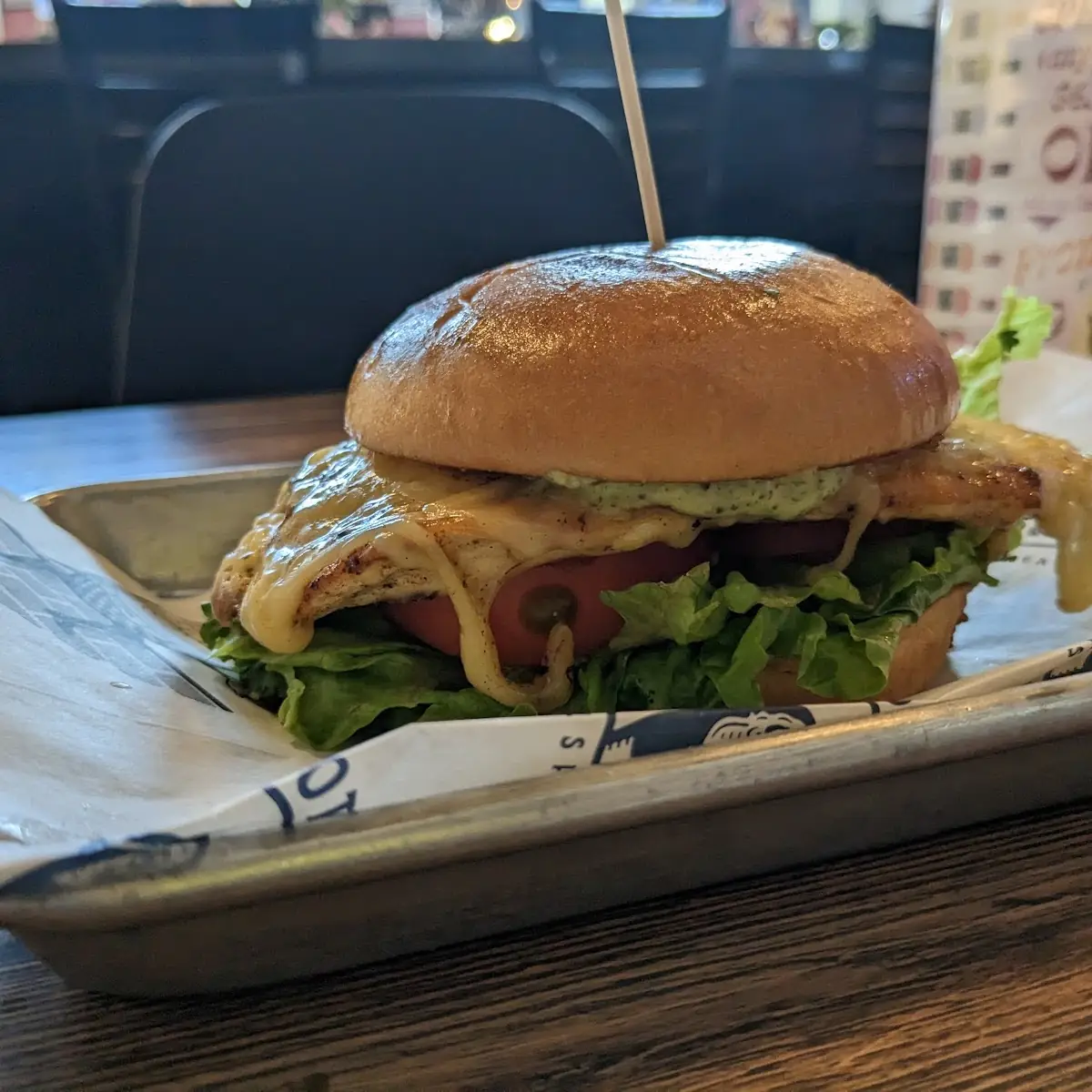 Grilled Chicken Pesto Sandwich