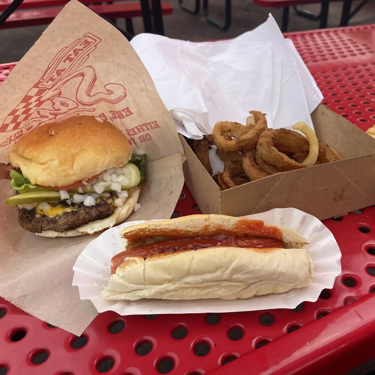 Grilled Chicken Sandwich and Cheeseburger