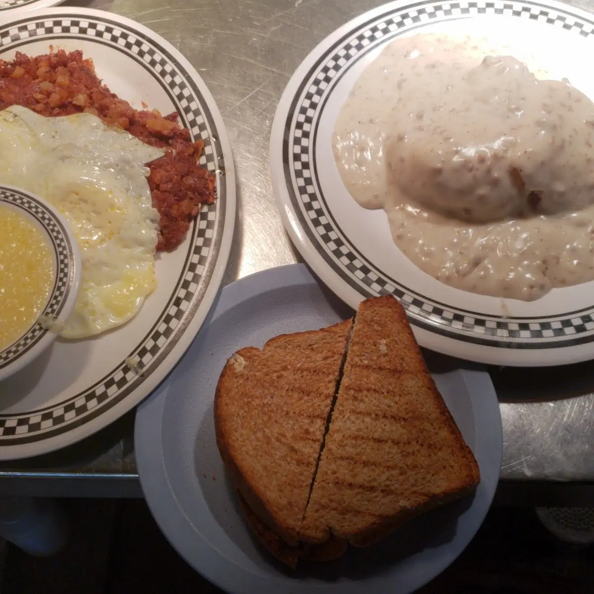 1 Egg with Bacon & Biscuit with Sausage Gravy