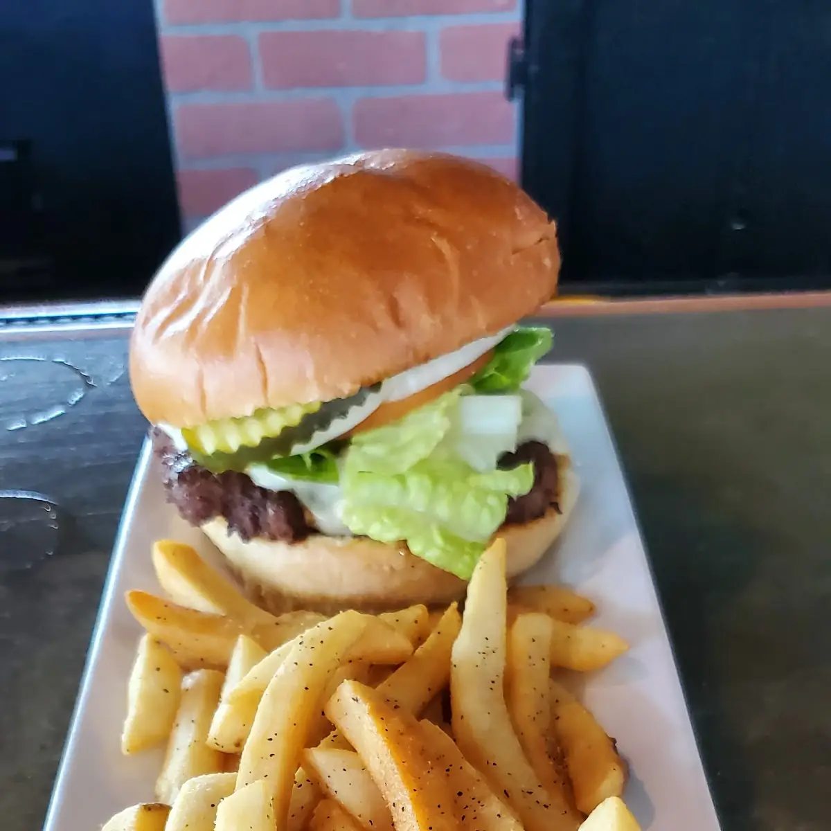 Smash Burger and Fries