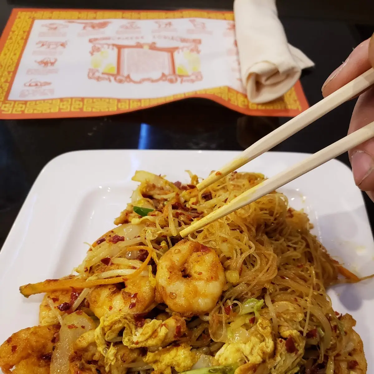 Singapore Curry Mei Fun Rice Noodle