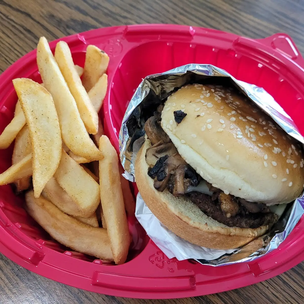 Mushroom Swiss Burger