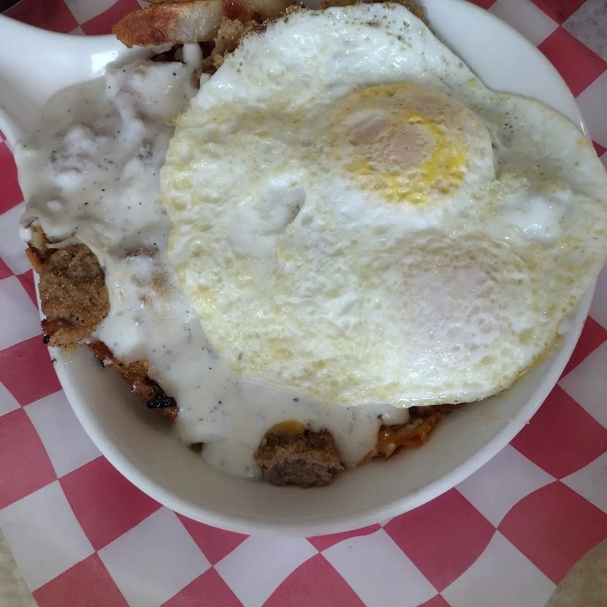 Country Fried Steak and Eggs