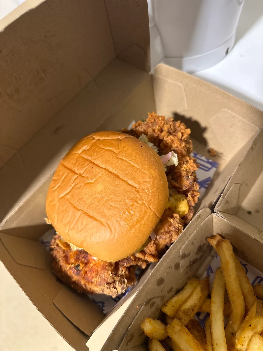 Spicy Bird Burger Combo, Local Bird Tuart Hill