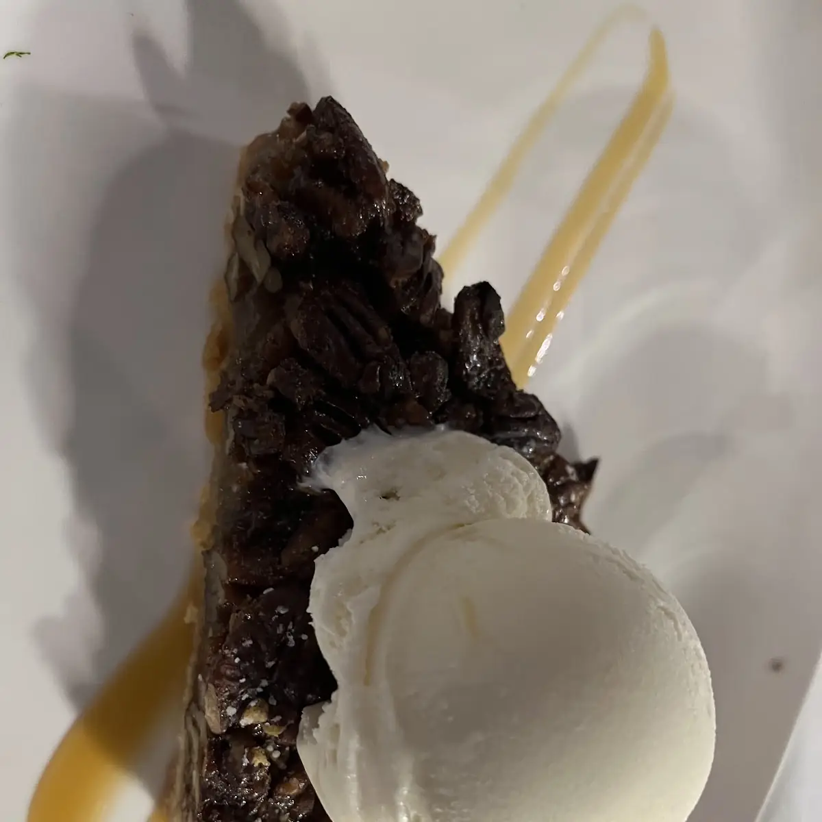 Bourbon Pecan Pie a La Mode
