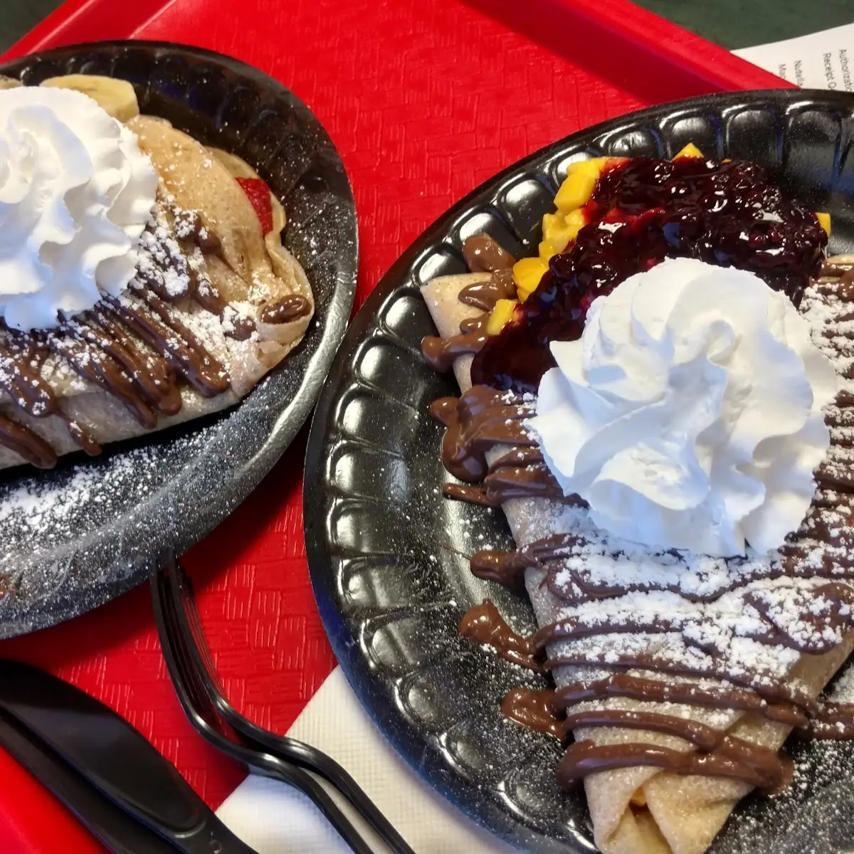 Nutella Strawberry Banana Crepe