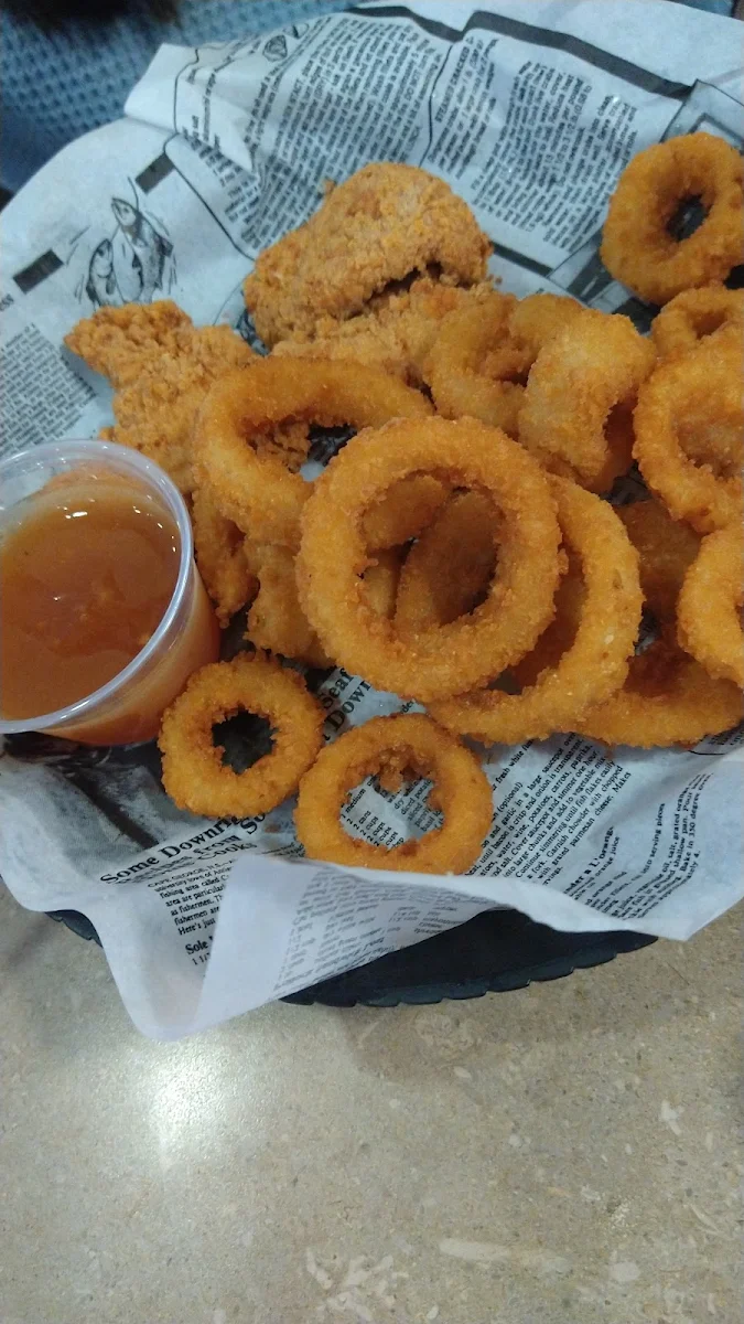 Chicken Fingers and Onion Rings, Smitty's Restaurant & Lounge - Red Deer