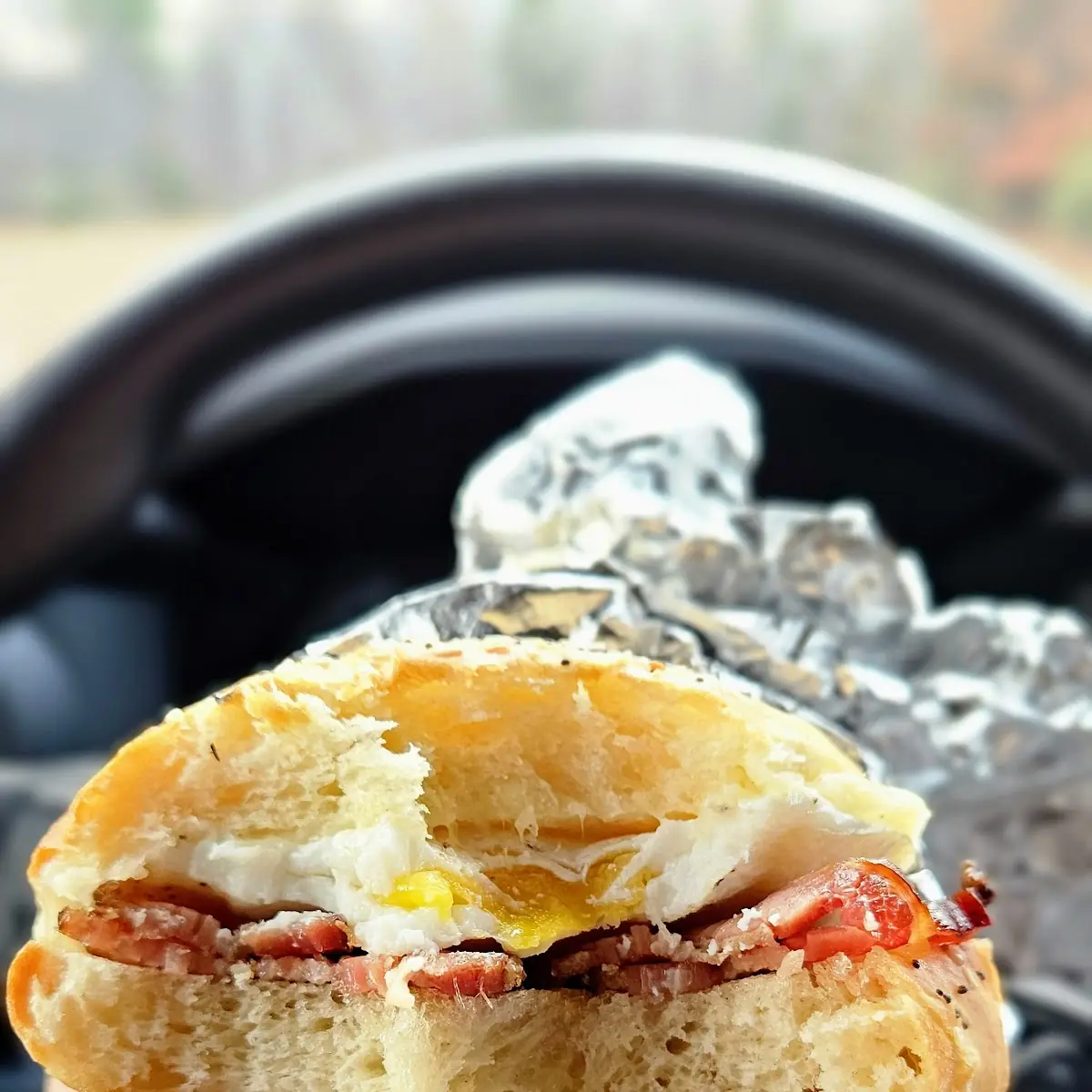 Bacon Egg Pepperjack Breakfast Sandwich