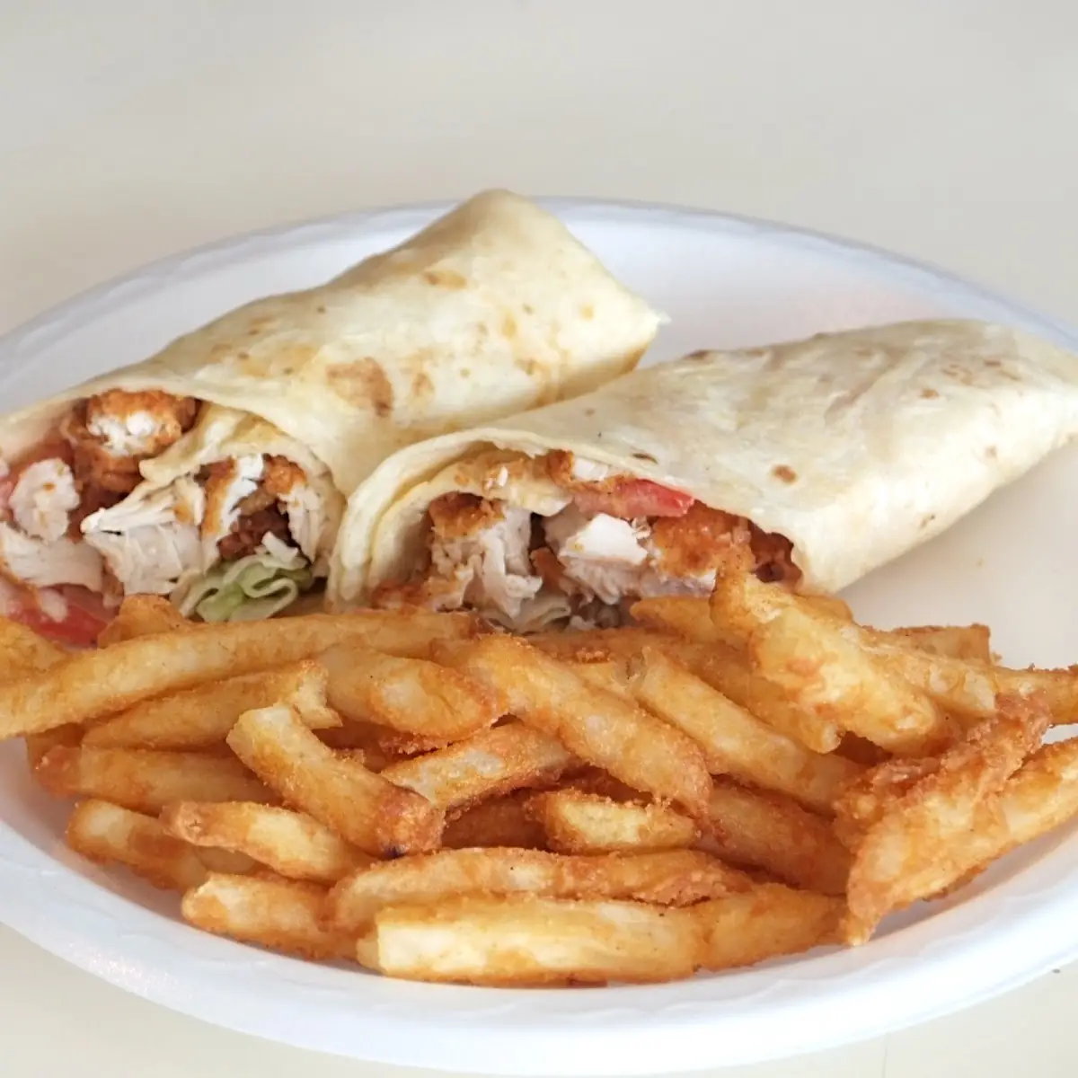 Grilled Fried Chicken Wrap