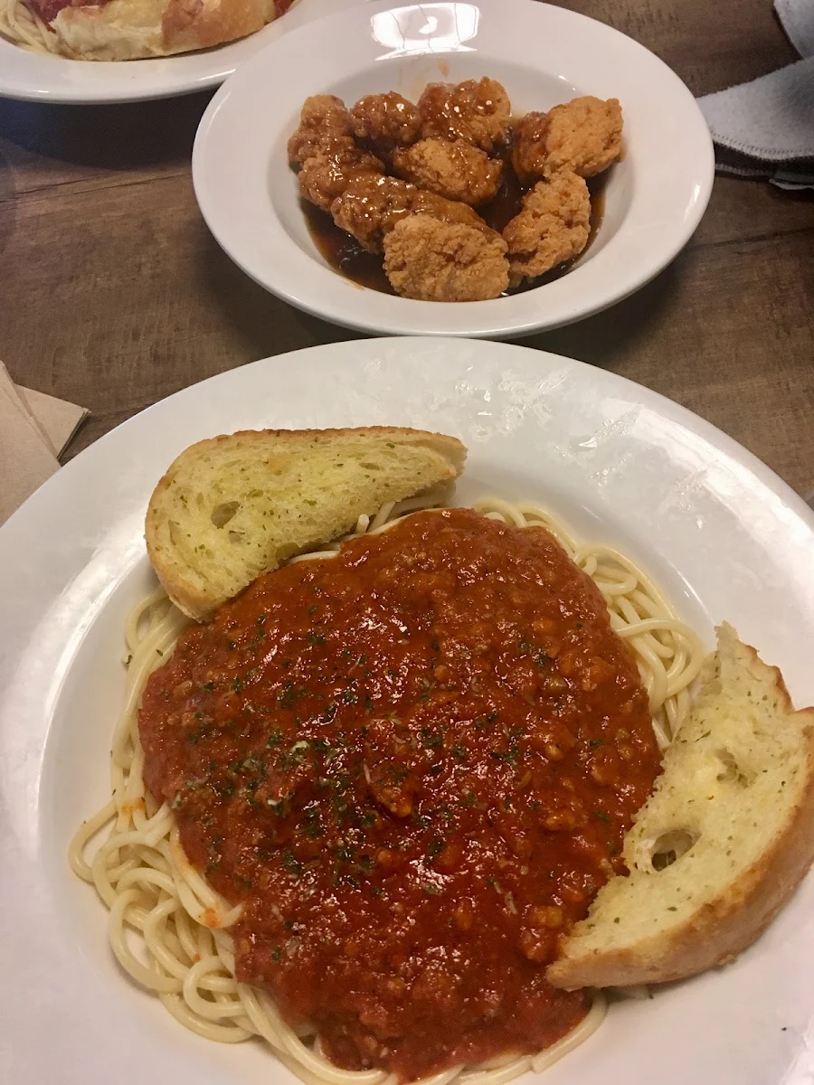 Spaghetti and Boneless Wings