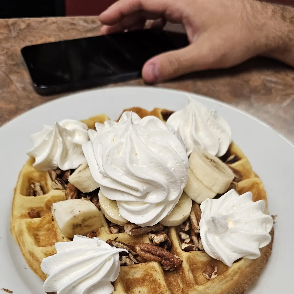 Belgian Waffle with Topping
