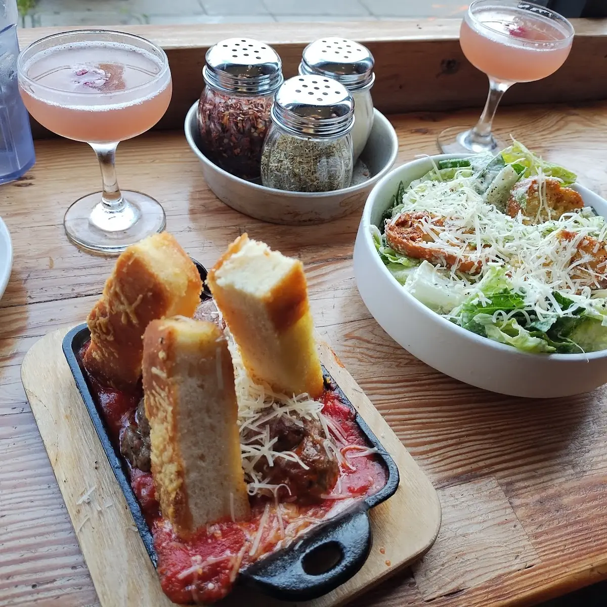 Meatballs & Cesar Salad