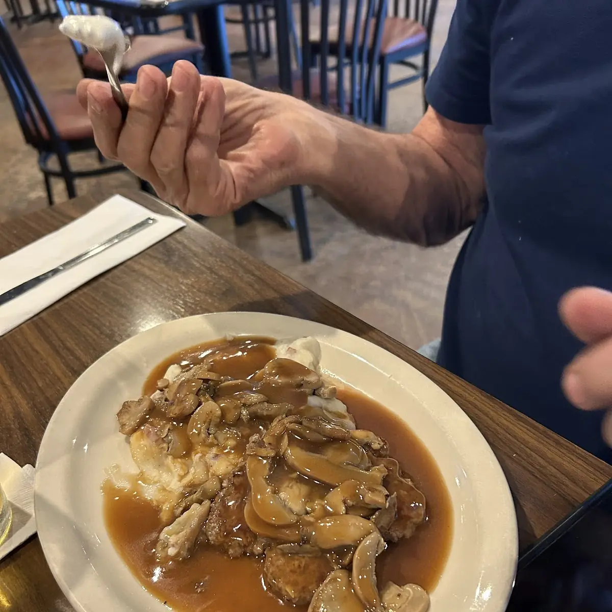 Olo Swiss Steak & Mashed Potatoes