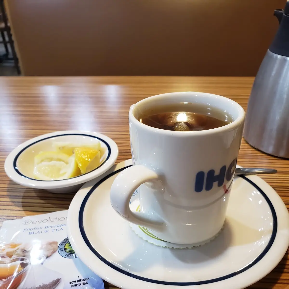 Hot Black Tea with Lemon