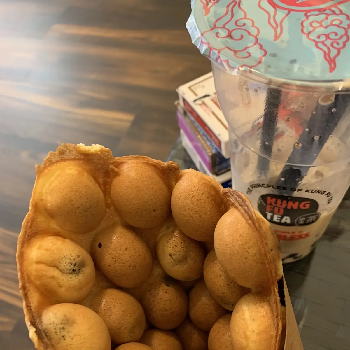 Bubble Waffle with Boba