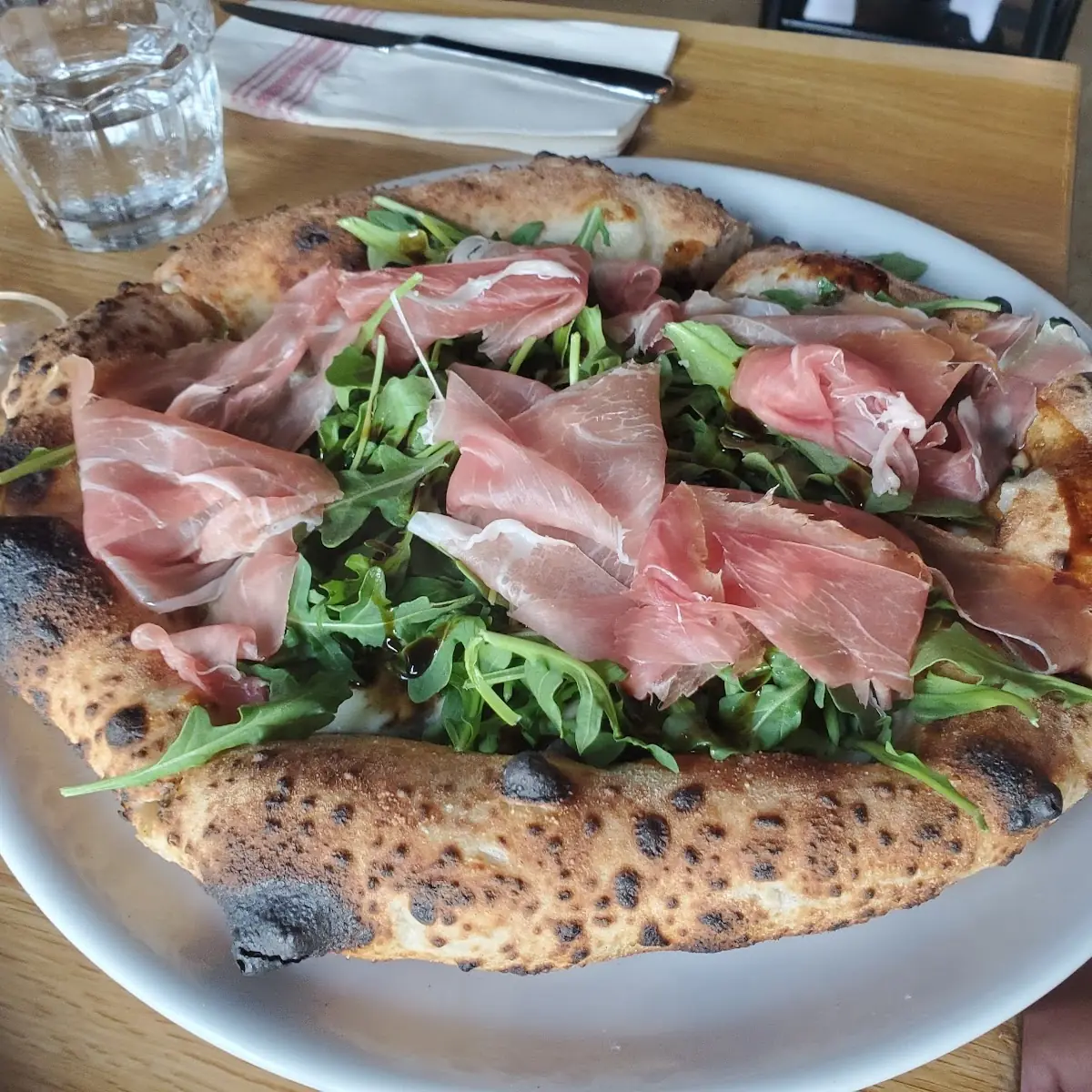 Prosciutto and Arugula Pizza