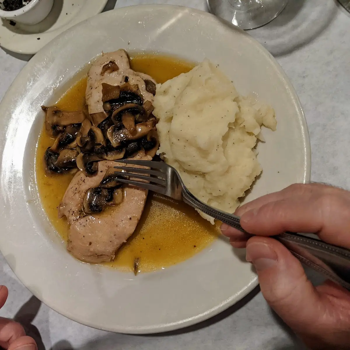 Chicken Marsala with Mashed Potatoes