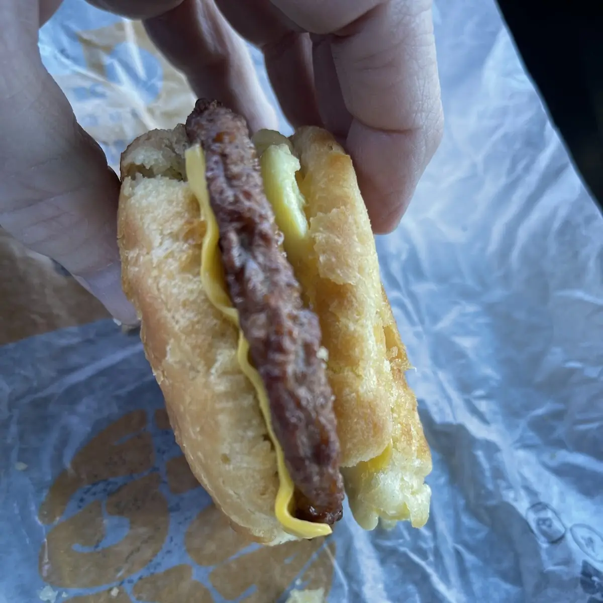 Burger King Sausage and Egg Biscuit