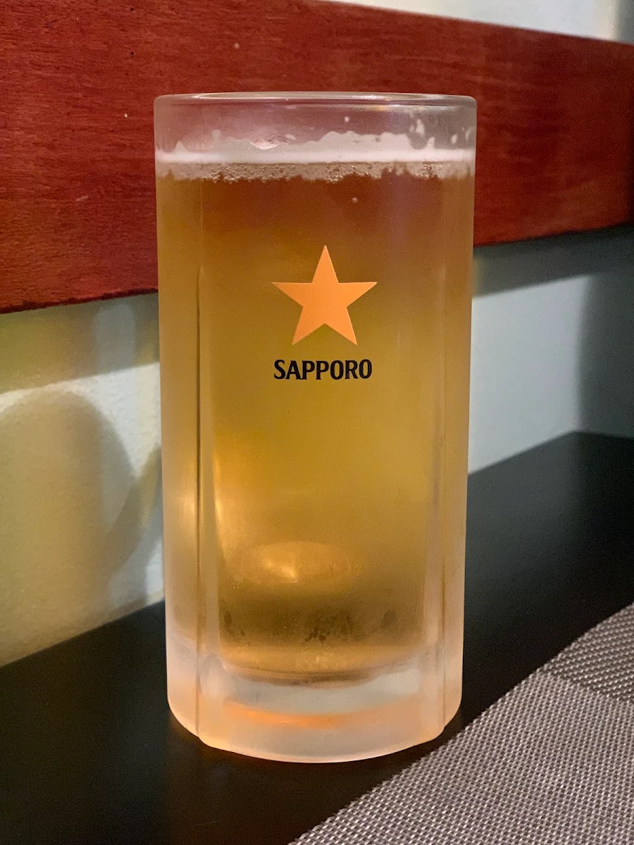 Cold Sapporo Beer, Tomo's Japanese Inverloch