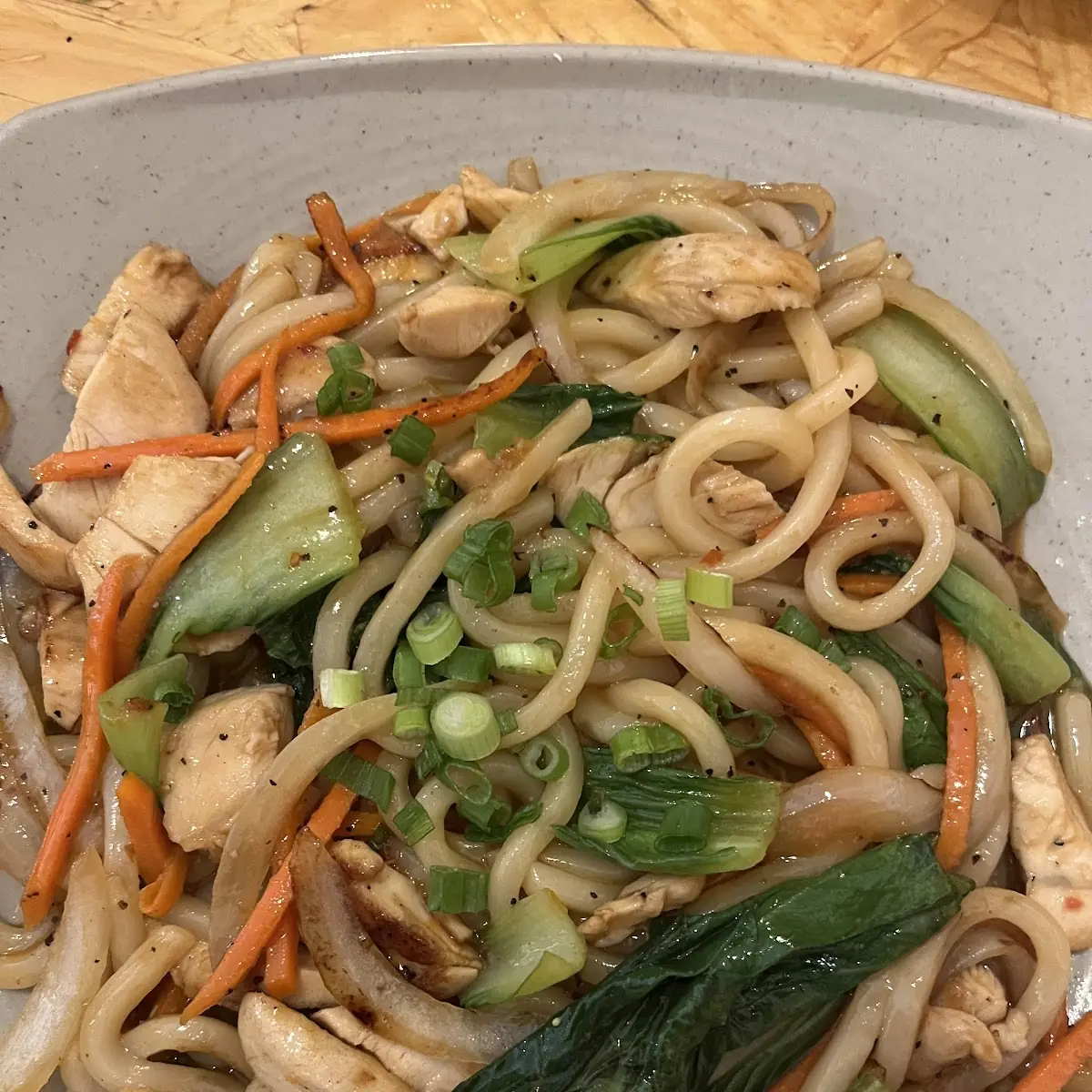 Spicy Yaki Chicken Udon