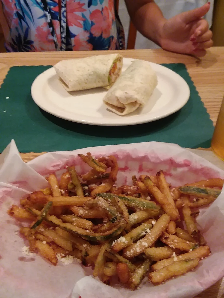 Fish and Chips and Bacon Chicken Wrap