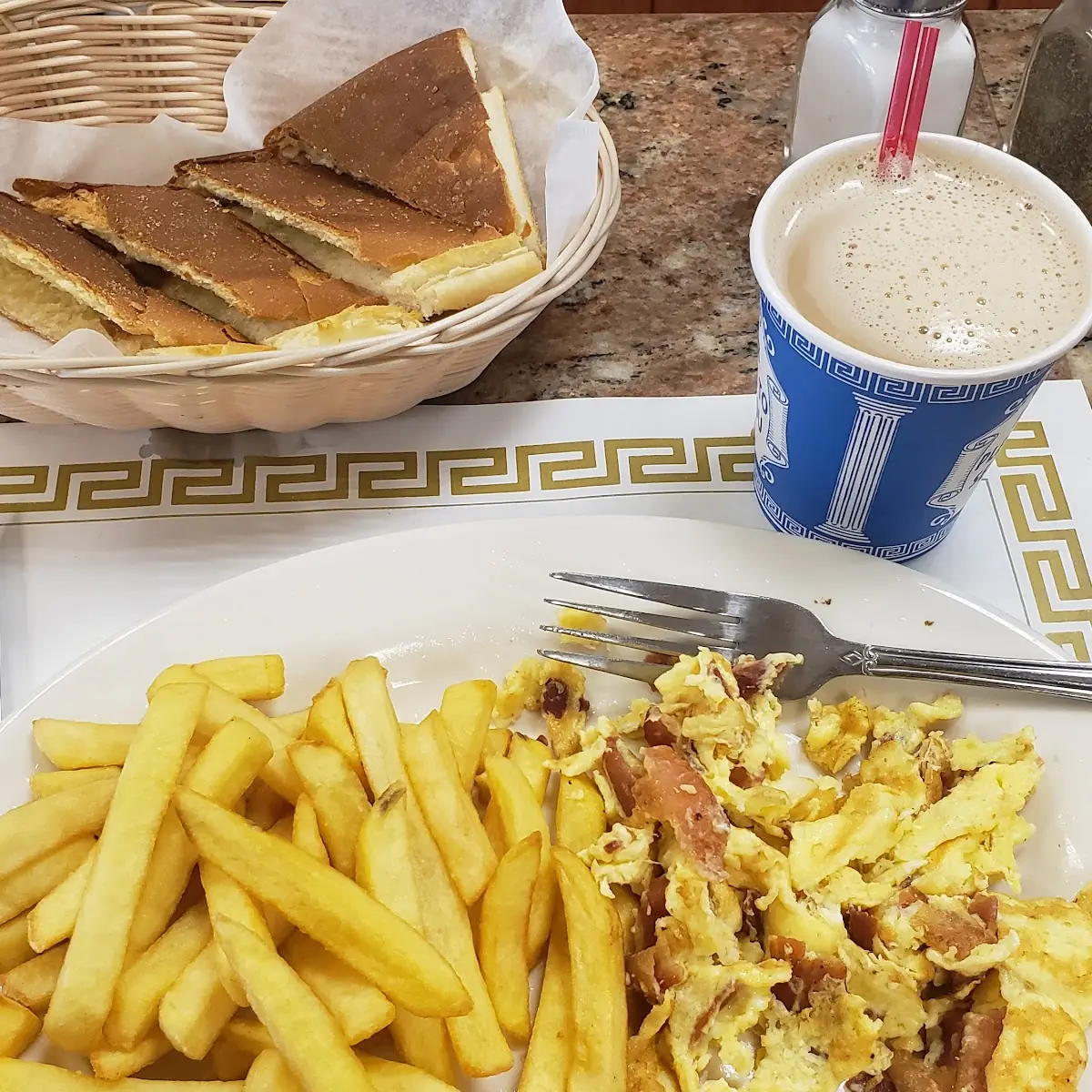 Eggs with French Fries
