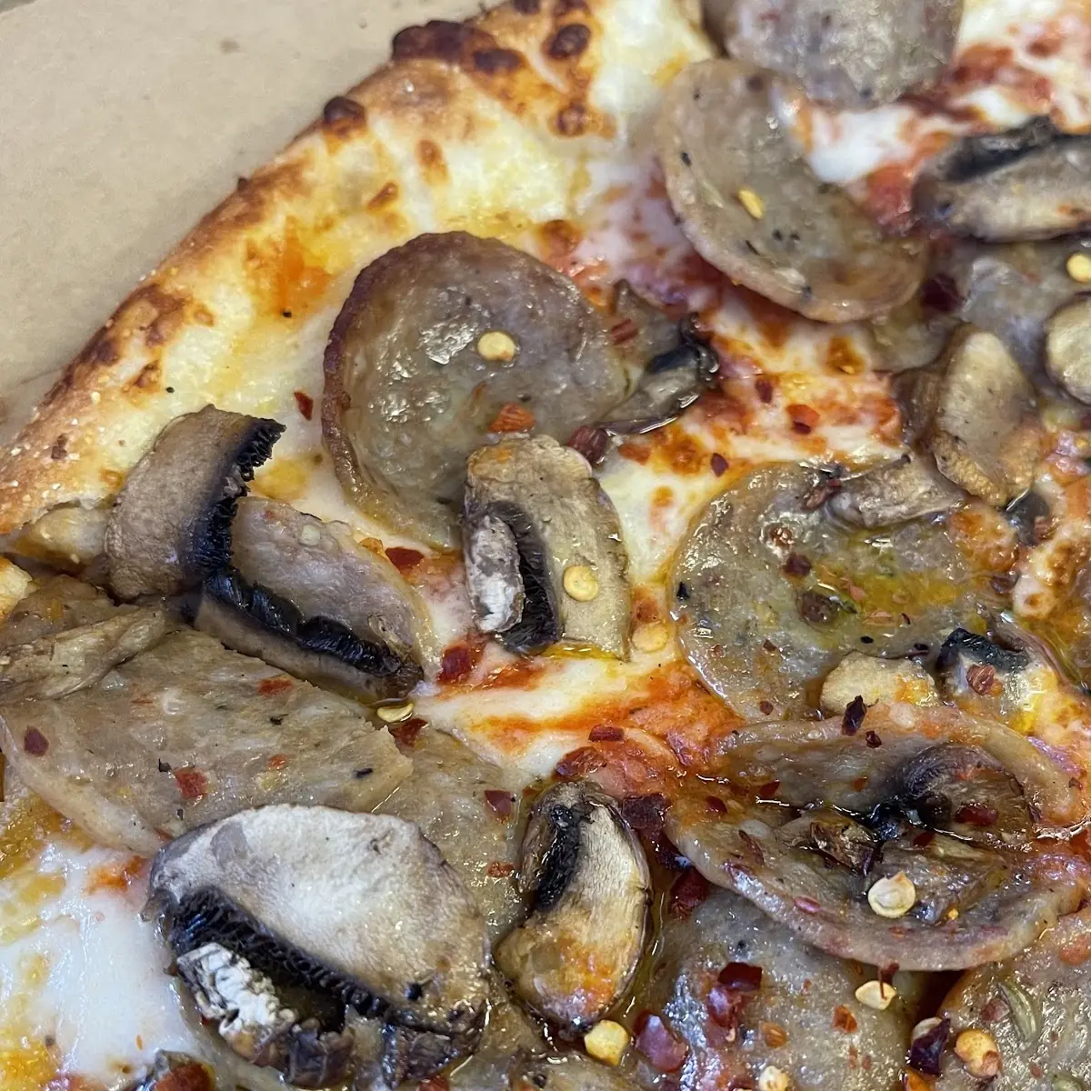 Sausage and Mushroom Pizza