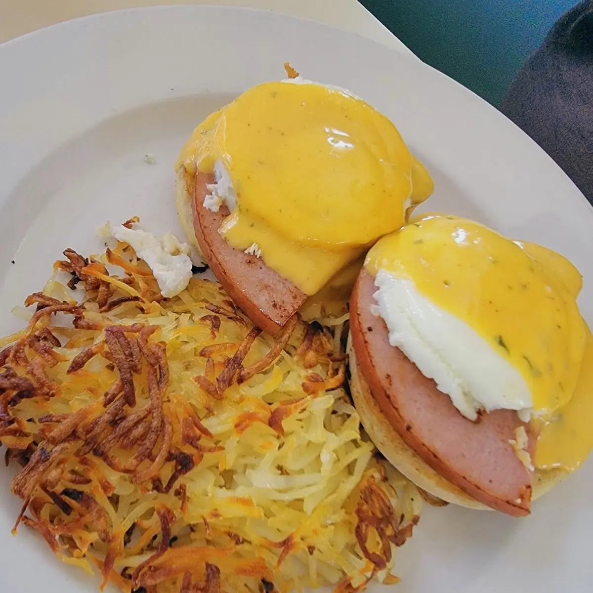 Eggs Benedict with Hash Brown