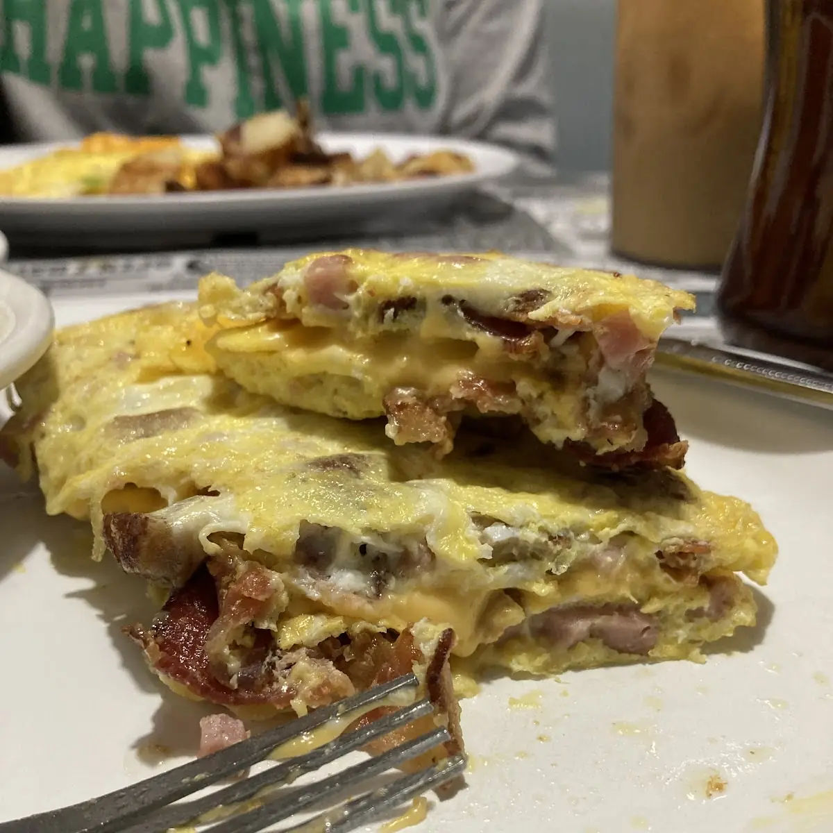 Spicy Chicken Philly Omelet