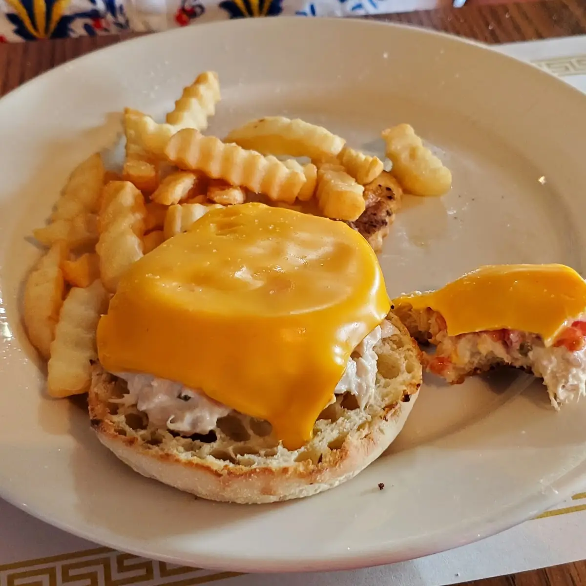 Tuna Melt w 1 2 Order Fries