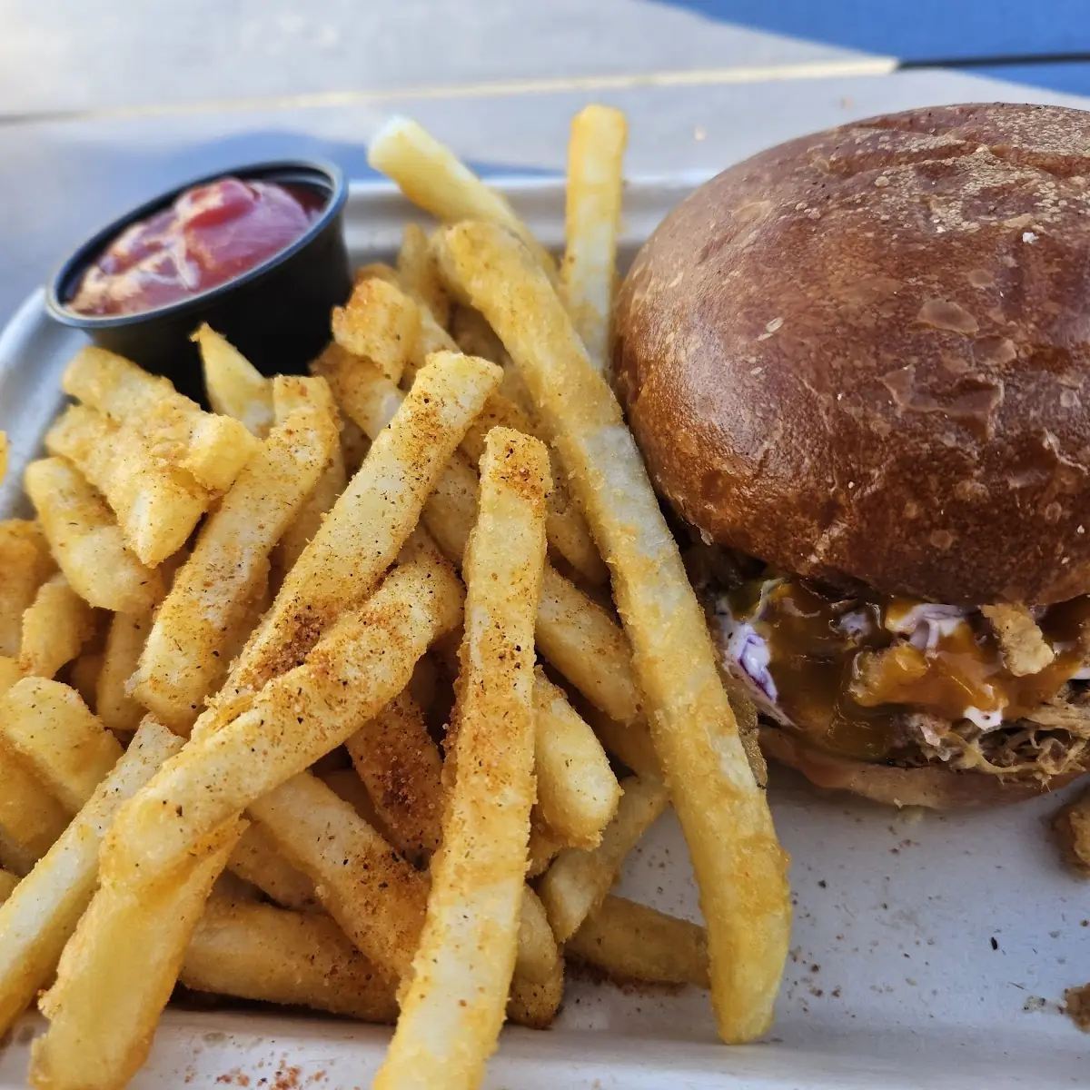 Pulled Pork Sandwich & Fries