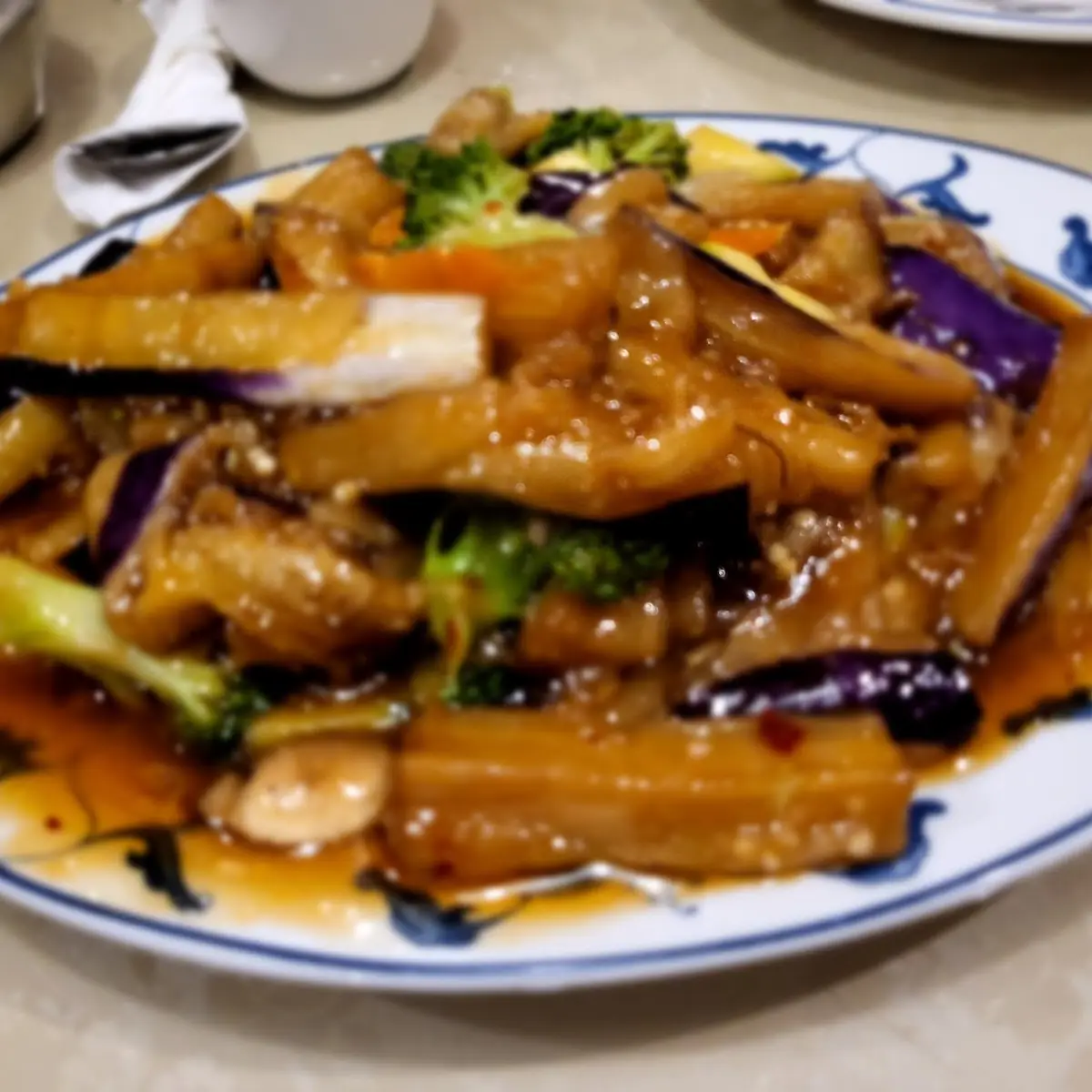 Eggplant w Garlic Sauce
