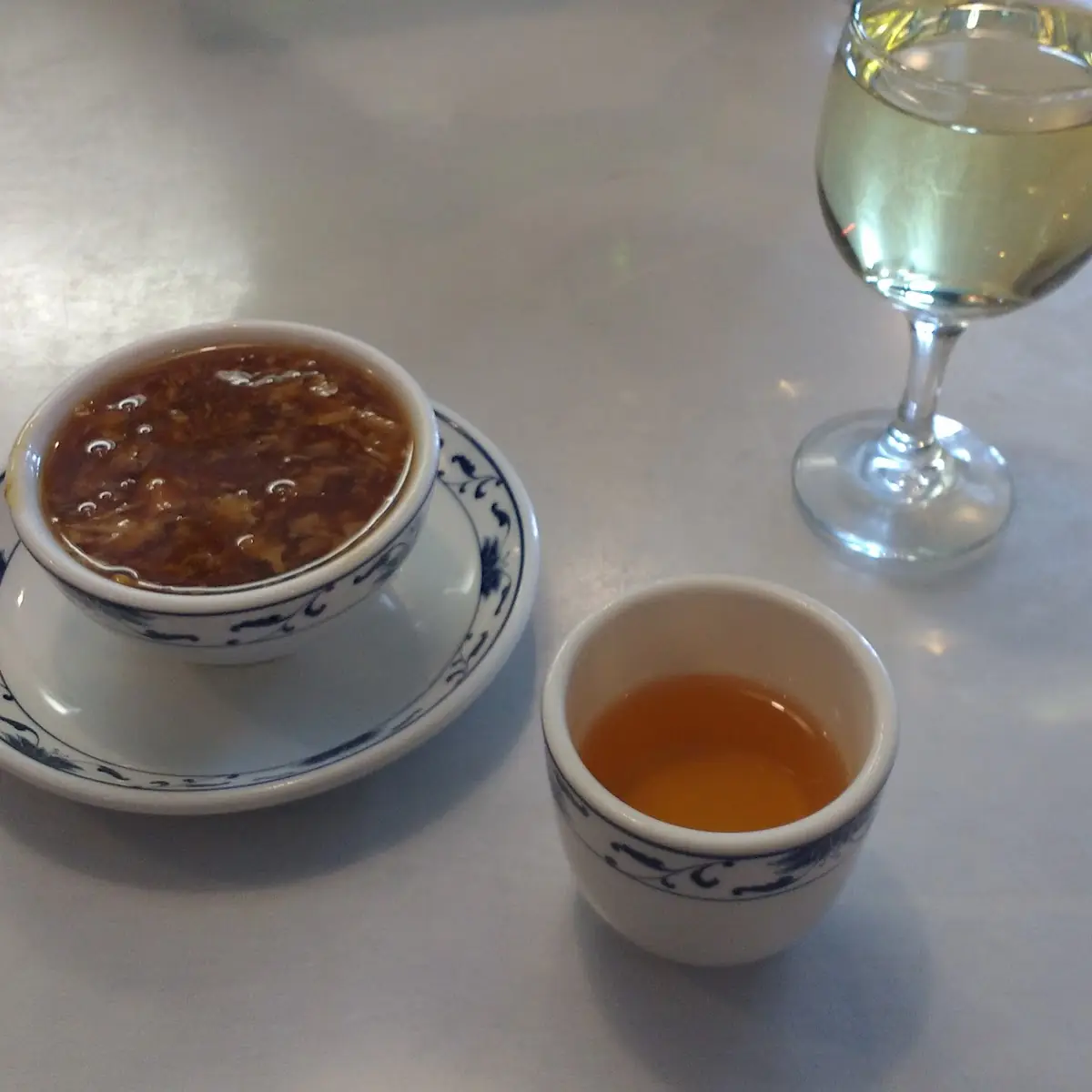 Hot and Sour Soup and Tea