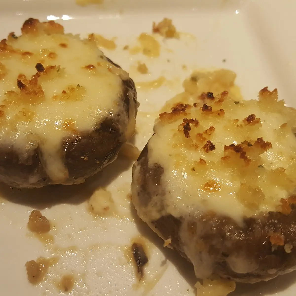 White Cheddar Stuffed Mushrooms