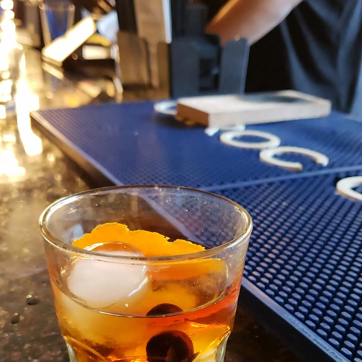 Smoked Rum Old Fashioned