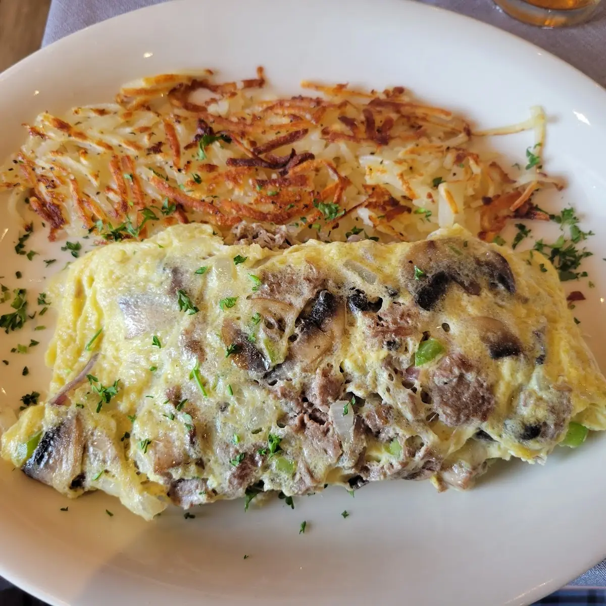 Philly Cheesesteak Omelette