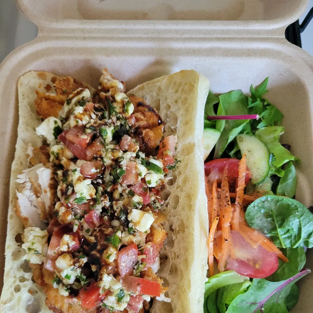 Chicken Cutlet Caprese Sandwich