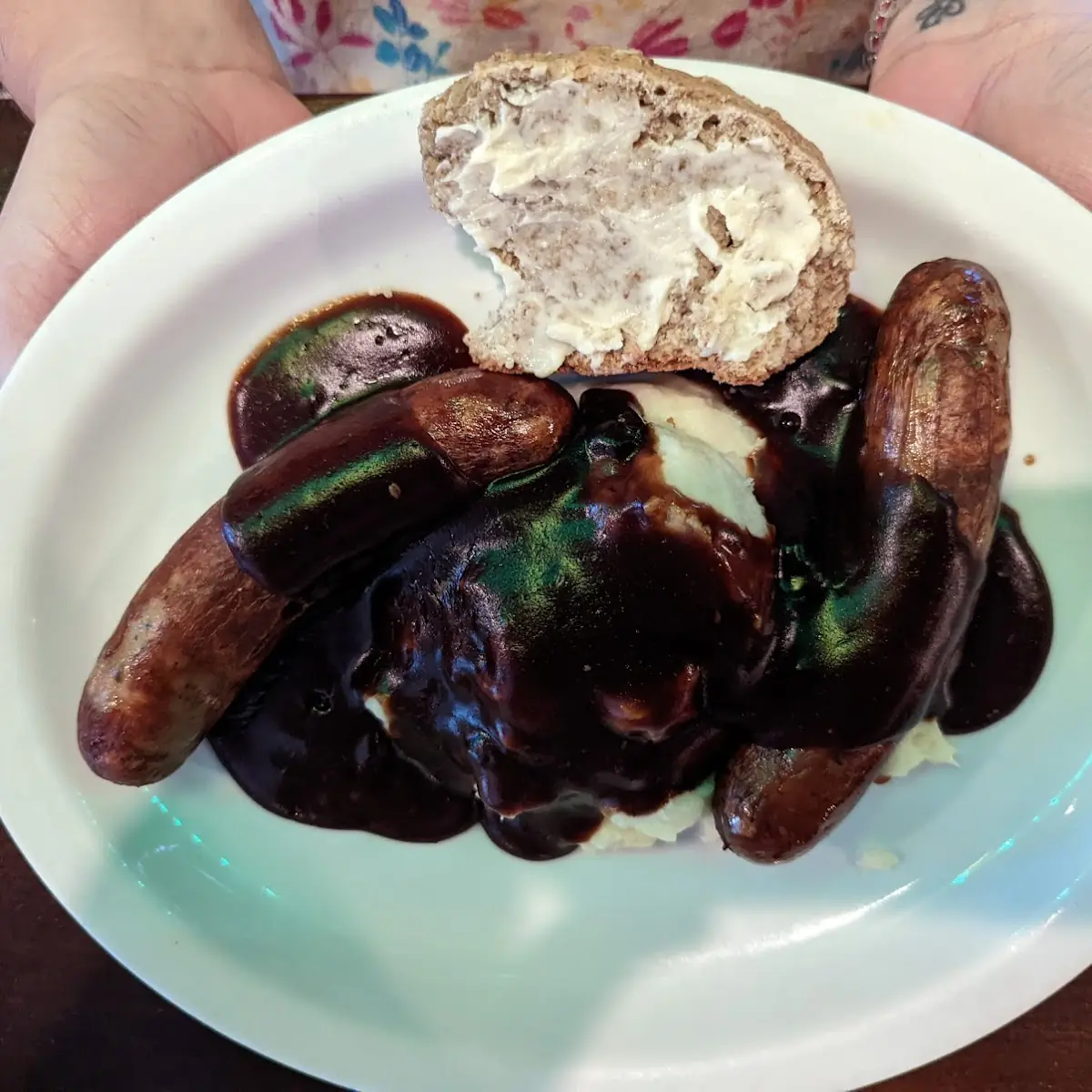 Bangers and Mashed Potatoes and Gravy